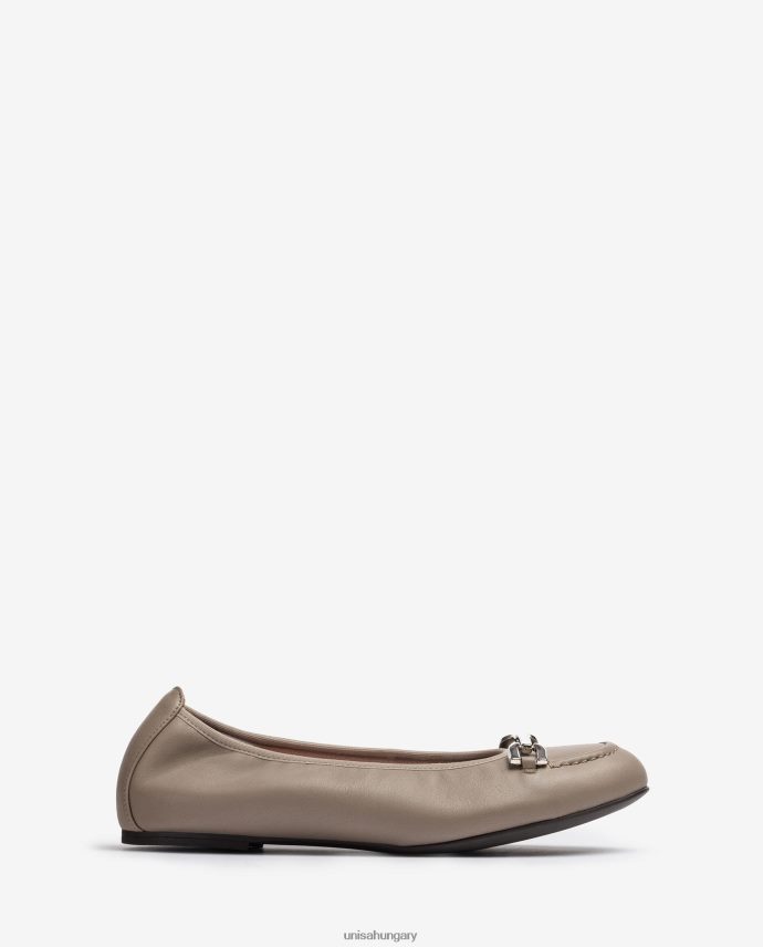 Unisa balerina cipő díszítéssel nők J4PJX01268 barna