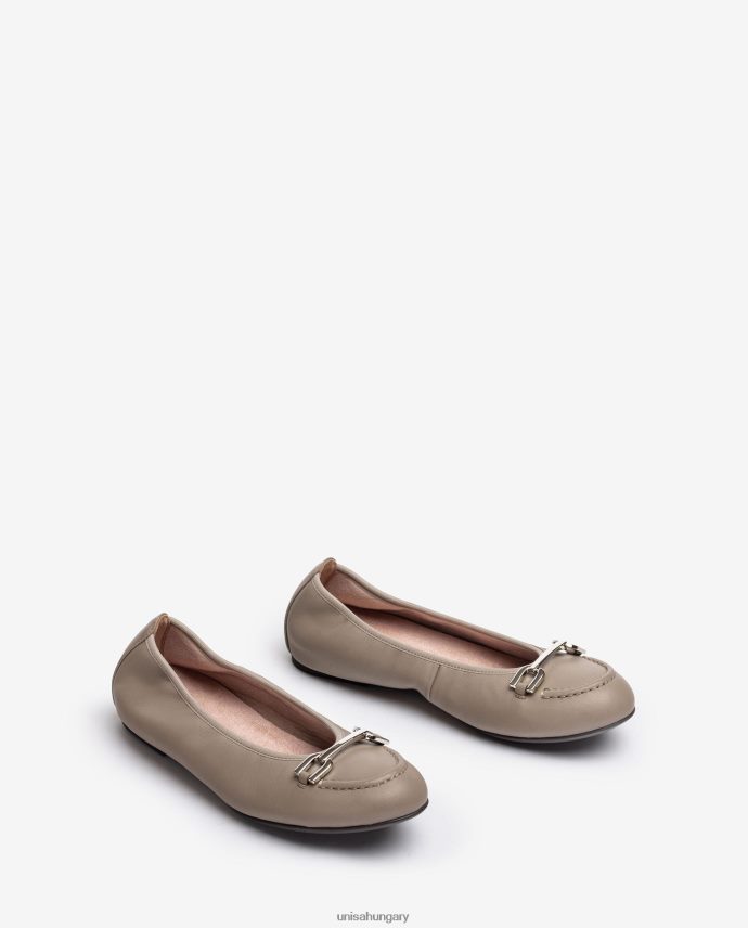 Unisa balerina cipő díszítéssel nők J4PJX01268 barna