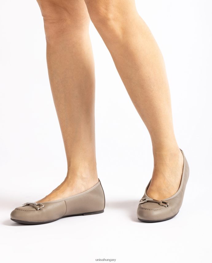 Unisa balerina cipő díszítéssel nők J4PJX01268 barna