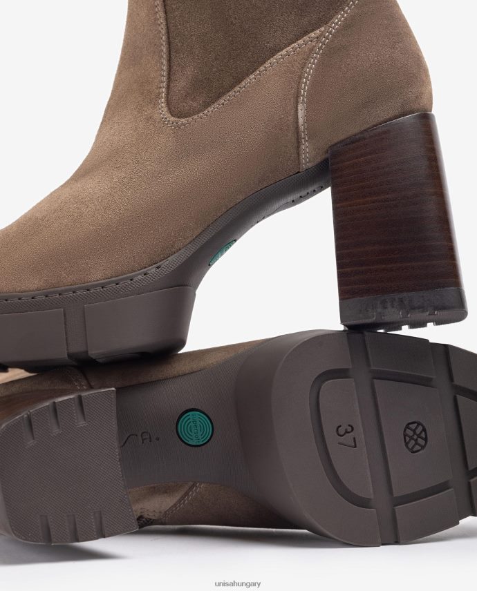 Unisa Bokacsizma sarokkal és sínpályás platformmal nők J4PJX0951 divat