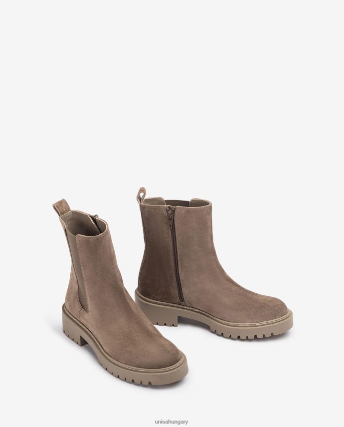 Unisa Velúr bokacsizma oldalán gumírozott és cipzárral gyerekek J4PJX0909 kecses