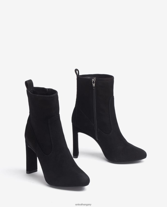 Unisa Velúr bokacsizma sarokkal és belső platformmal gyerekek J4PJX0999 divat