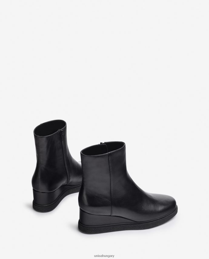 Unisa bőr bokacsizma belül cipzárral nők J4PJX0949 kecses
