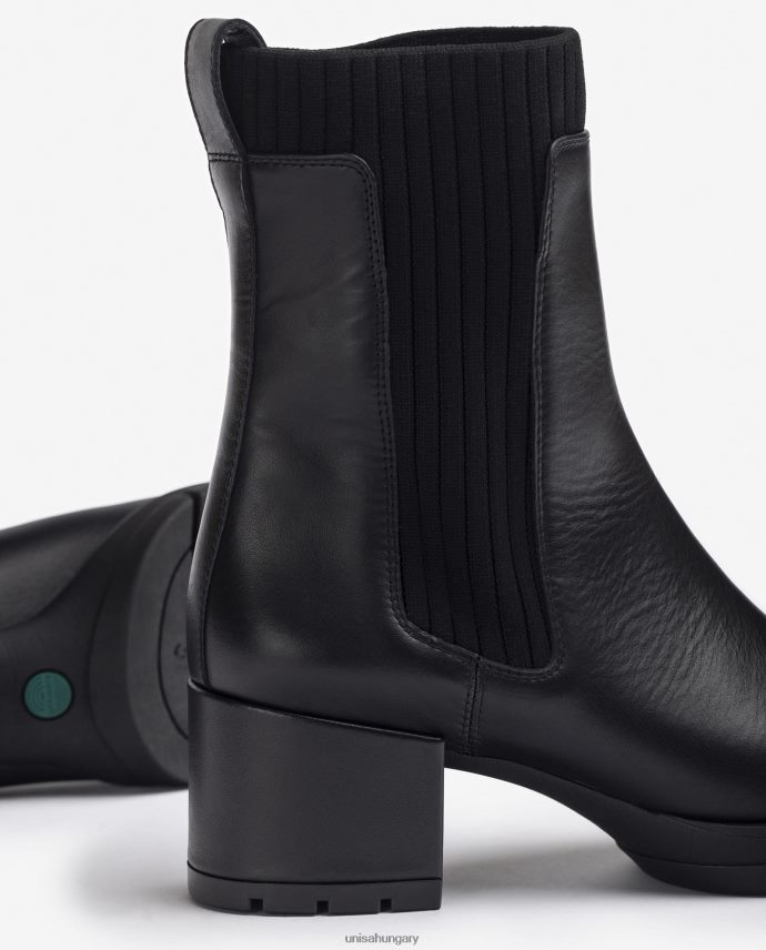 Unisa bőr bokacsizma bordás zoknival gyerekek J4PJX0939 divat