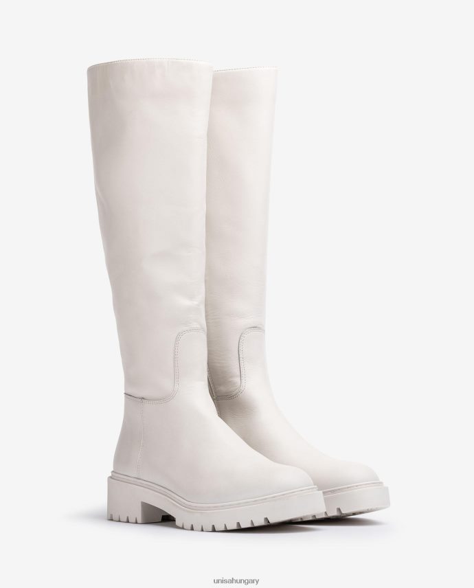 Unisa bőr csizma síntalppal nők J4PJX01049 fehér