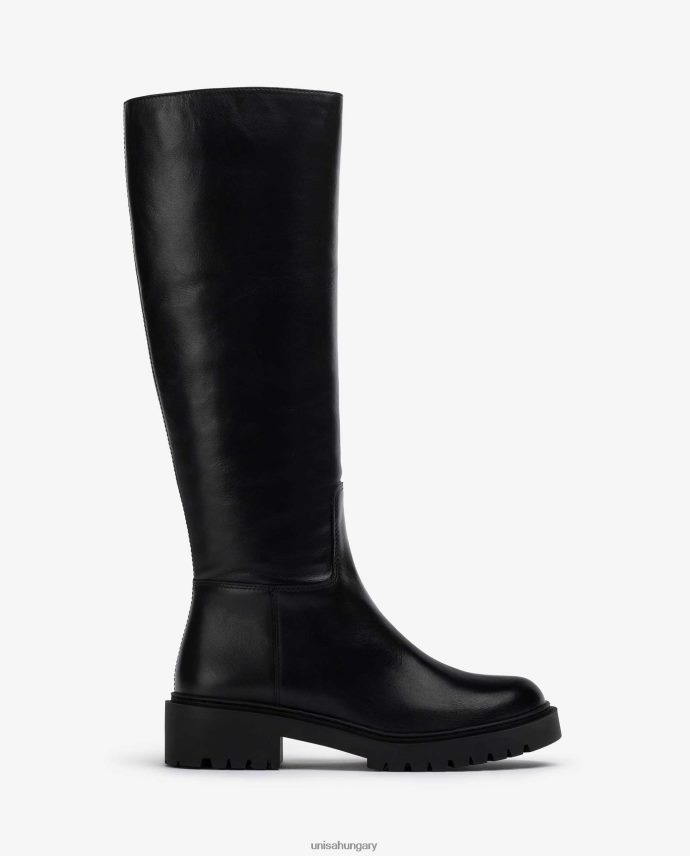 Unisa bőr csizma síntalppal nők J4PJX01051 fekete