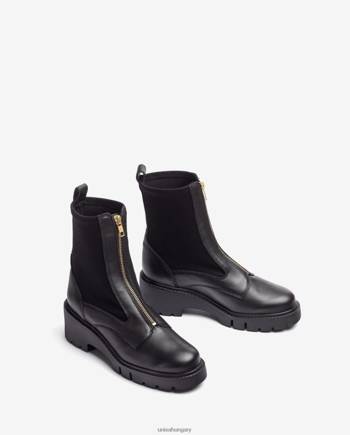 Unisa bokacsizma elöl cipzárral és neoprén zoknival nők J4PJX0934 kecses