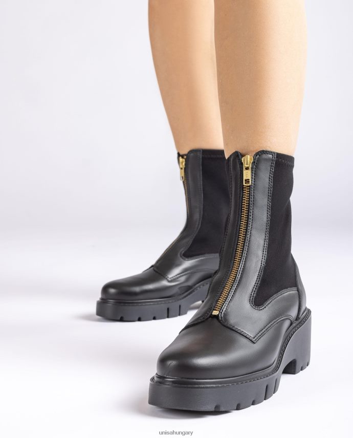 Unisa bokacsizma elöl cipzárral és neoprén zoknival nők J4PJX0934 kecses