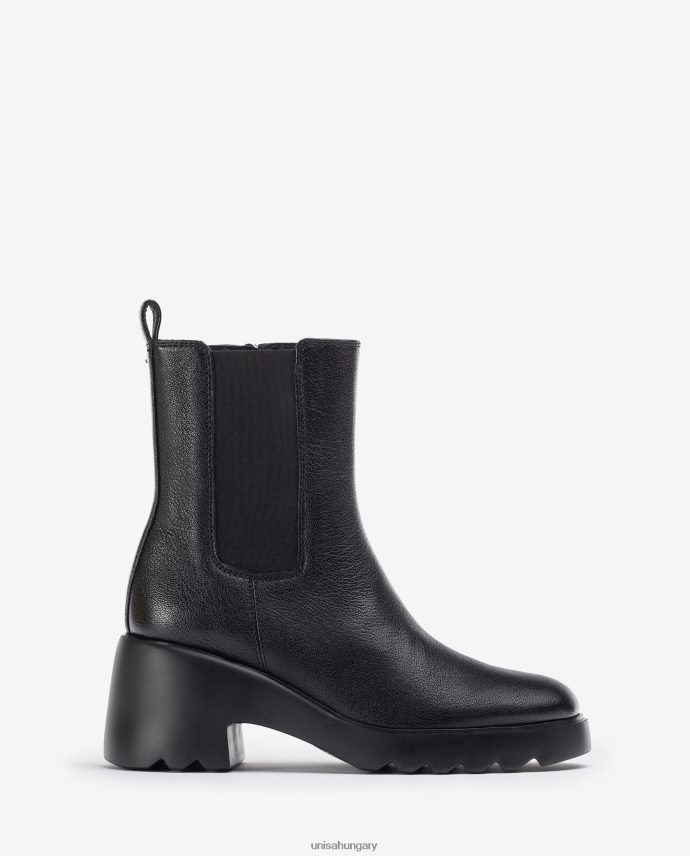 Unisa bokacsizma oldalsó ékekkel és cipzárral nők J4PJX0984 divat