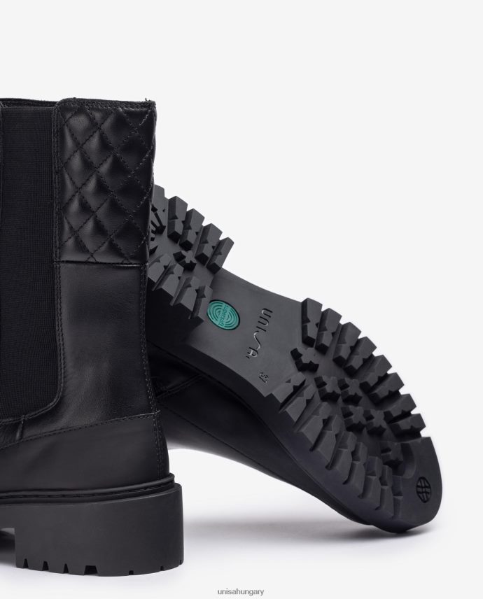 Unisa bokacsizma szegéllyel és síntalppal nők J4PJX0916 fekete