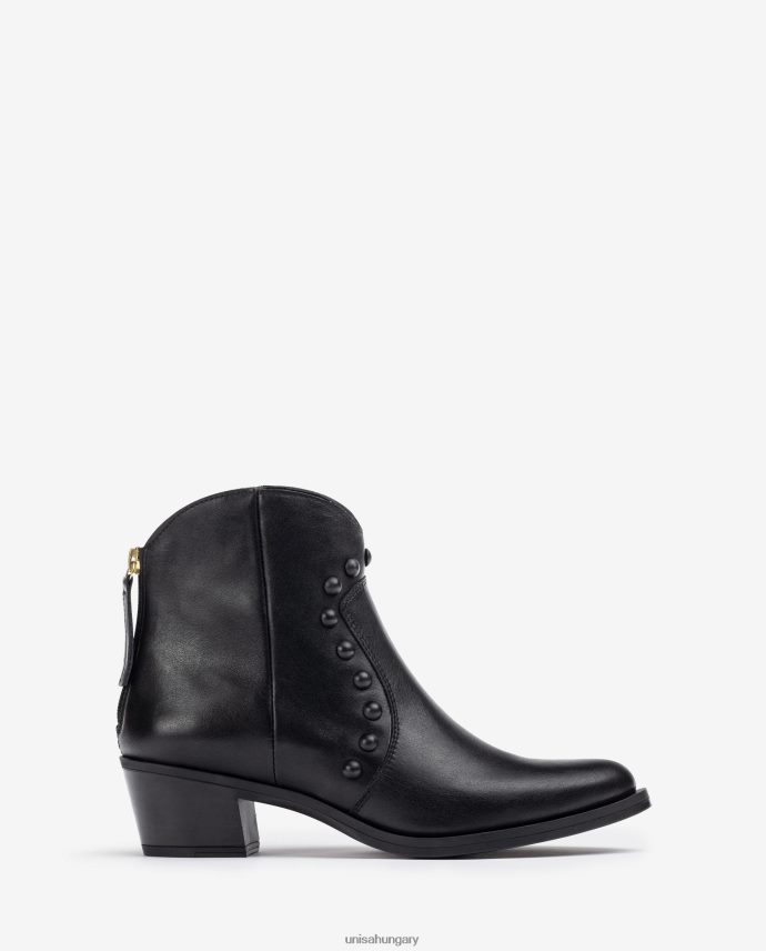 Unisa cowboy stílusú bokacsizma szegecsekkel nők J4PJX01015 divat