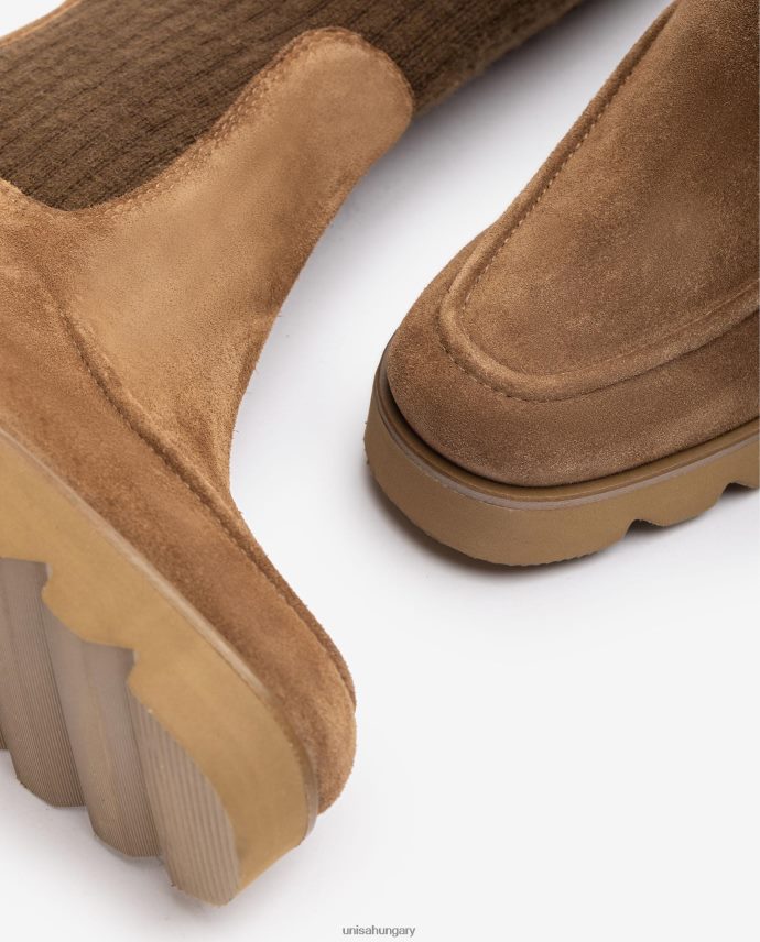 Unisa csizma bordás szövetzoknival nők J4PJX01073 kecses