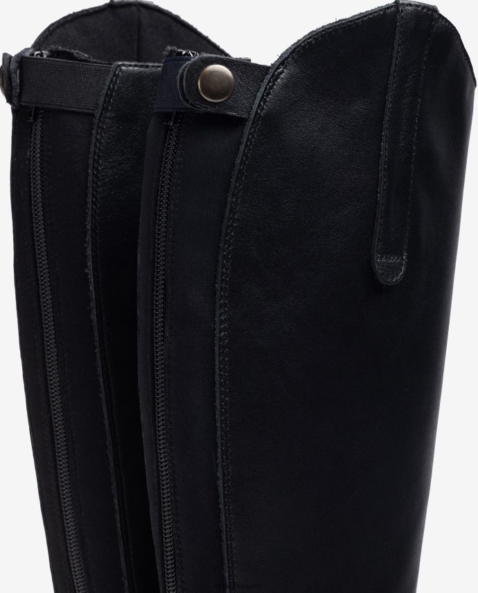 Unisa csizma cipzárral és hátul szegéllyel nők J4PJX01021 fekete