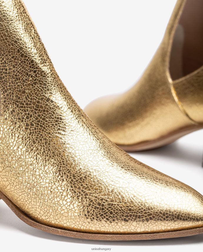 Unisa fém hatású bőr bokacsizma nők J4PJX0848 divat