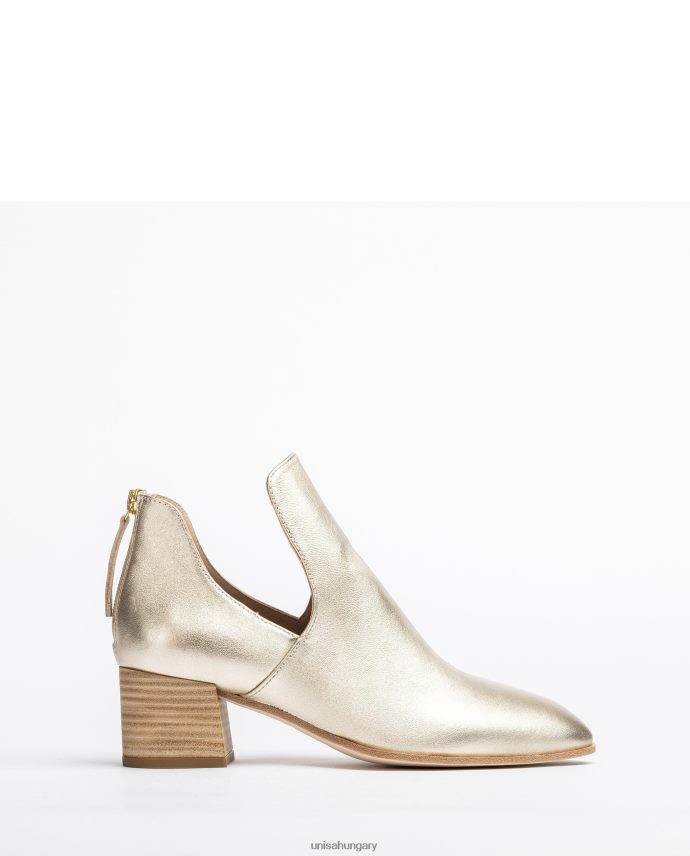 Unisa fém hatású bőr bokacsizma nők J4PJX0873 Arany