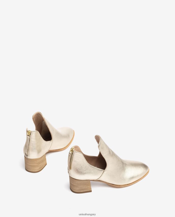 Unisa fém hatású bőr bokacsizma nők J4PJX0873 Arany