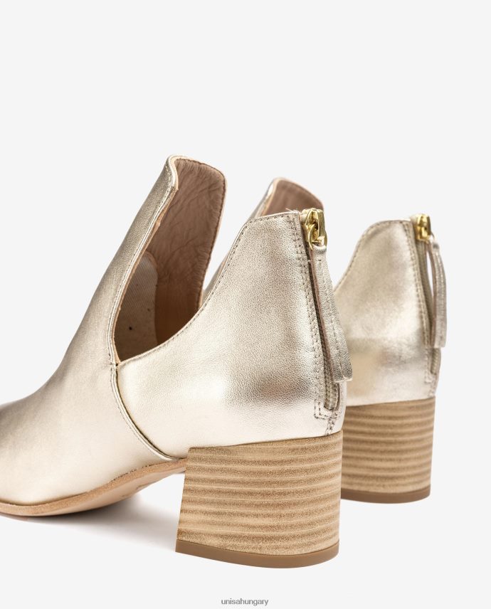 Unisa fém hatású bőr bokacsizma nők J4PJX0873 Arany