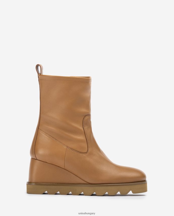 Unisa gumitalpú bokacsizma nők J4PJX0976 barna