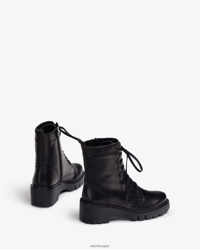 Unisa katonai stílusú bőr bokacsizma nők J4PJX0942 kecses