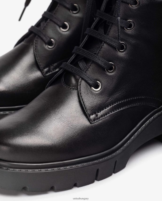 Unisa katonai stílusú bőr bokacsizma nők J4PJX0942 kecses