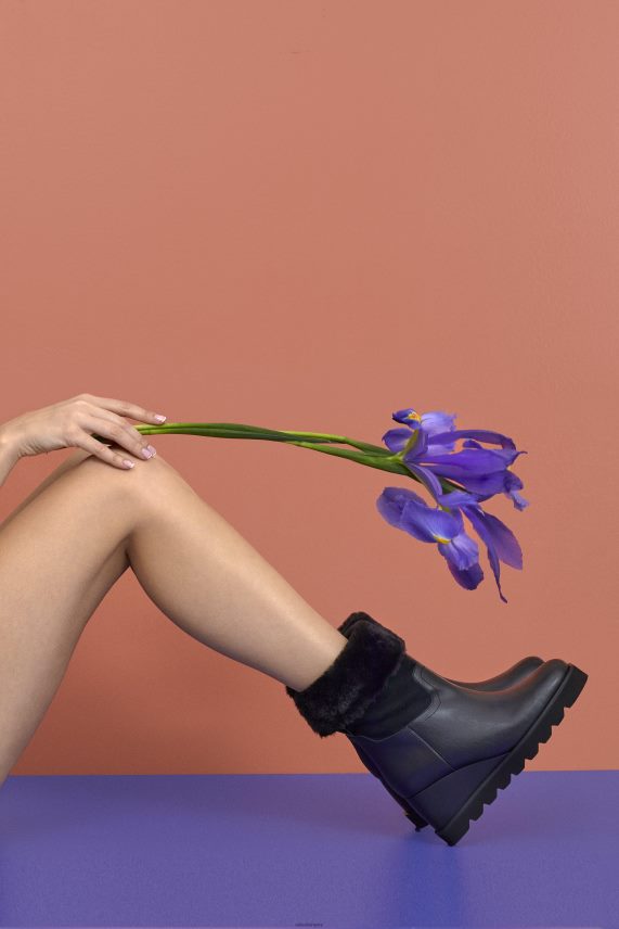 Unisa ékes bokacsizma meleg béléssel nők J4PJX0962 fekete