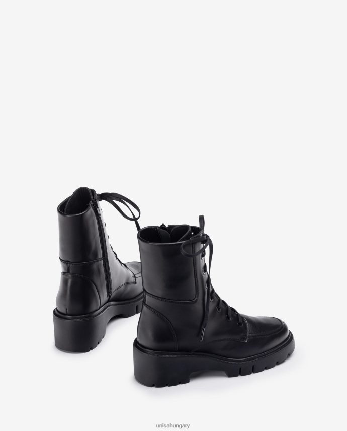 Unisa lánctalppal és fűzővel ellátott bokacsizma nők J4PJX0929 kecses