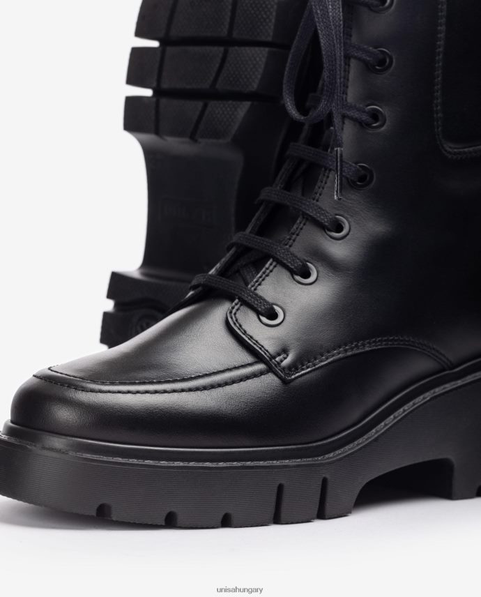 Unisa lánctalppal és fűzővel ellátott bokacsizma nők J4PJX0929 kecses