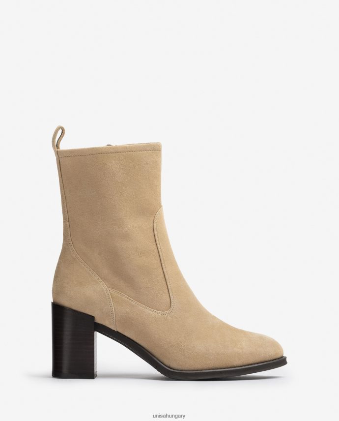 Unisa magas sarkú bokacsizma nők J4PJX01007 bézs
