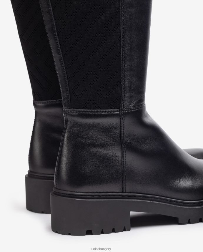 Unisa mintás sztreccs anyagú bőrcsizma nők J4PJX01065 kecses