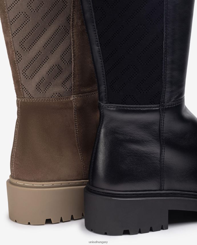 Unisa mintás sztreccs anyagú bőrcsizma nők J4PJX01065 kecses