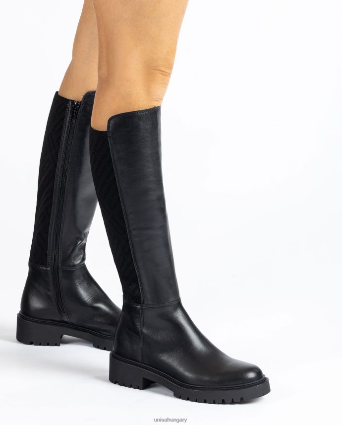 Unisa mintás sztreccs anyagú bőrcsizma nők J4PJX01065 kecses