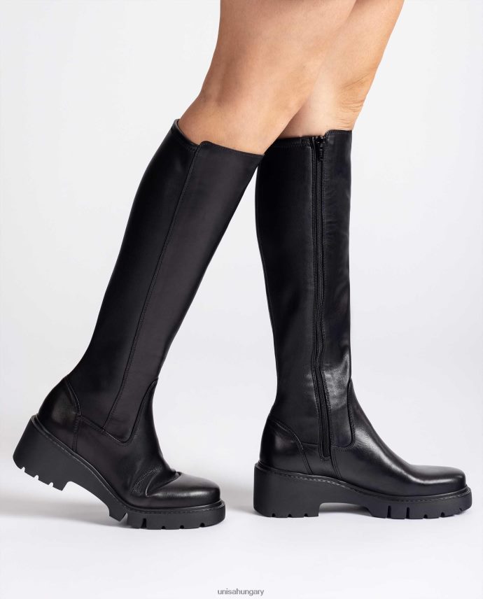 Unisa rugalmas szövet csizma belső cipzárral nők J4PJX01061 kecses