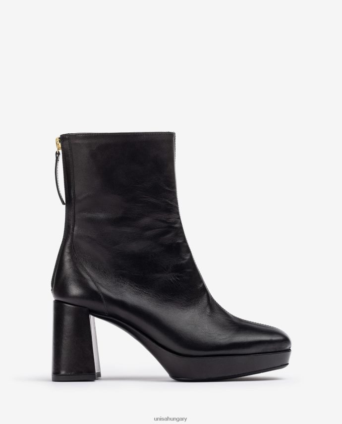 Unisa sarokkal és emelvényes bokacsizma nők J4PJX0993 divat