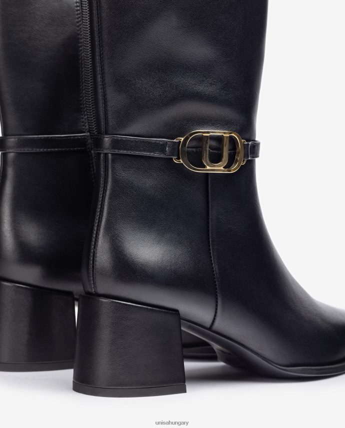 Unisa szögletes orrú bőr bokacsizma nők J4PJX0986 divat