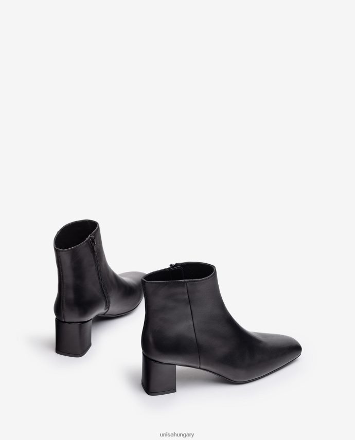 Unisa szögletes orrú bokacsizma cipzárral nők J4PJX01016 kecses