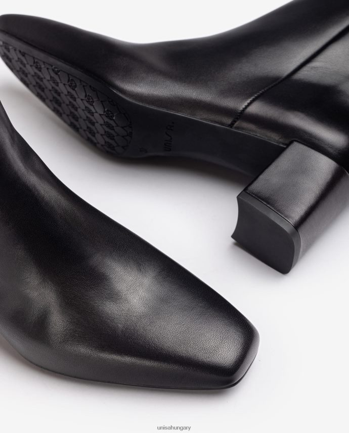 Unisa szögletes orrú bokacsizma cipzárral nők J4PJX01016 kecses