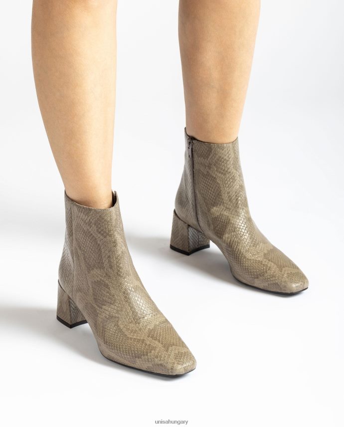 Unisa szögletes orrú bokacsizma cipzárral nők J4PJX0981 kecses