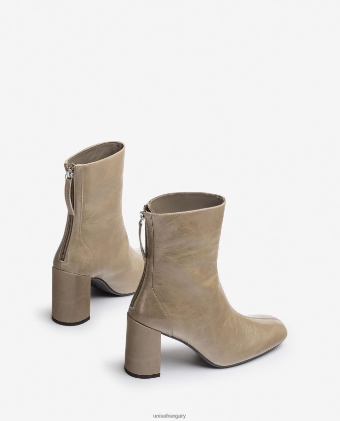 Unisa szögletes orrú bokacsizma középső varrással nők J4PJX01017 kecses