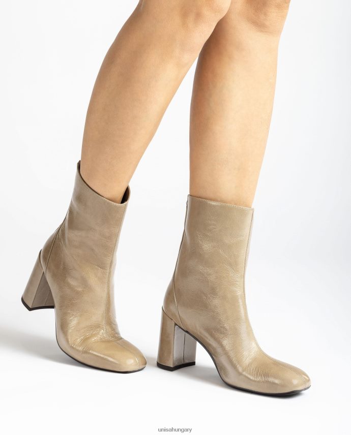 Unisa szögletes orrú bokacsizma középső varrással nők J4PJX01017 kecses