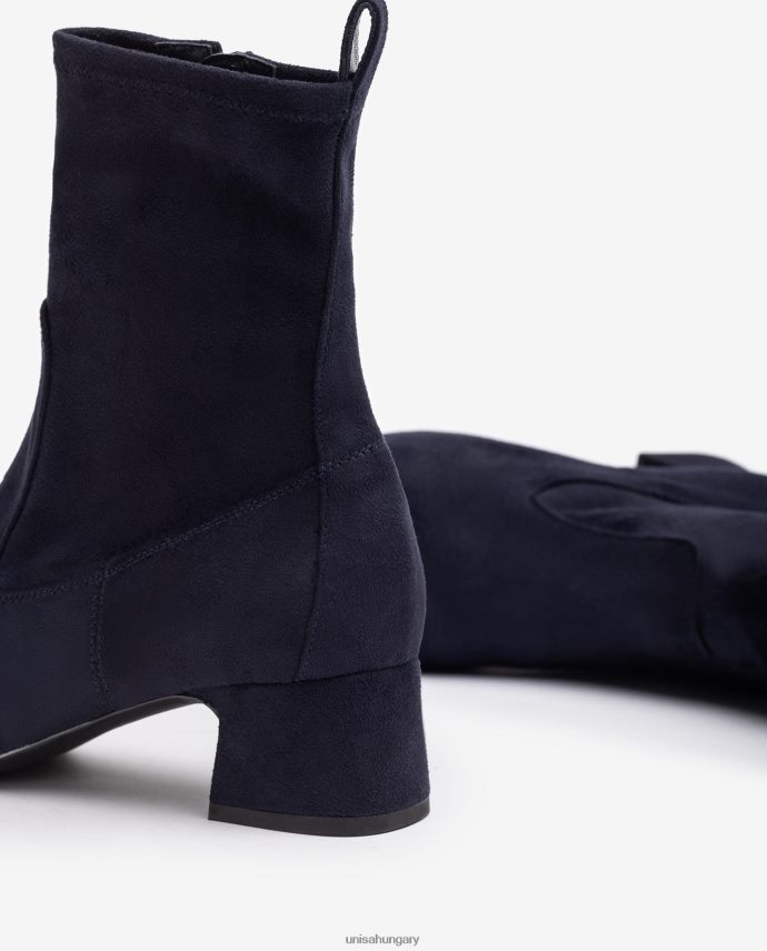 Unisa szögletes orrú bokacsizma nők J4PJX0968 kék