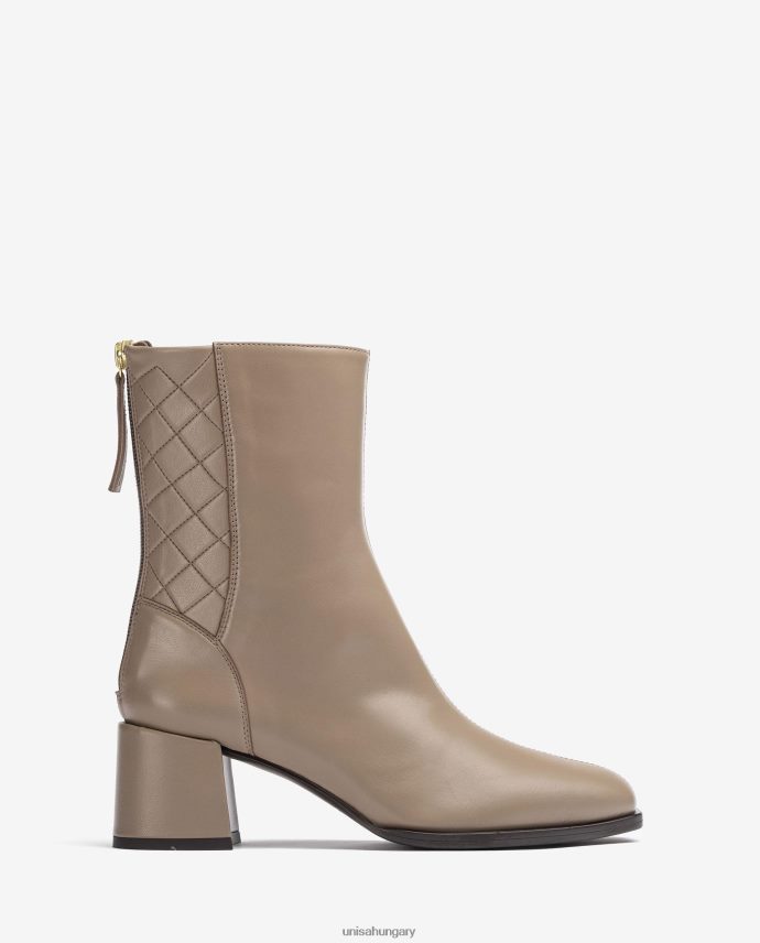 Unisa szögletes orrú bokacsizma széles sarokkal nők J4PJX0991 barna