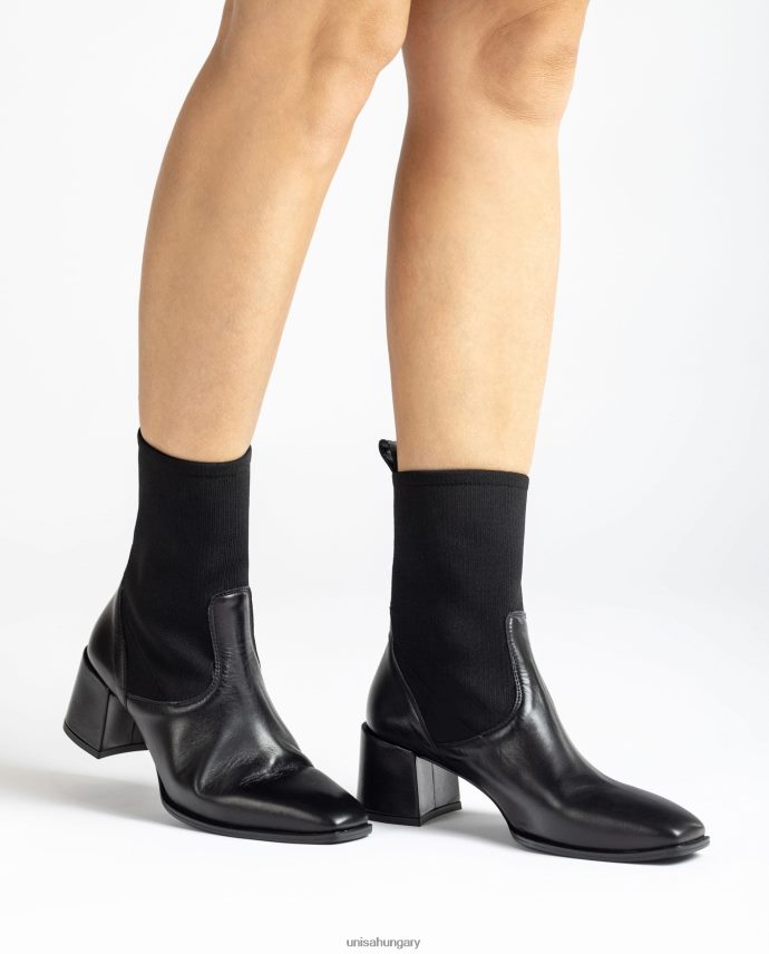 Unisa szögletes orrú bokacsizma sztreccs anyaggal nők J4PJX0966 kecses