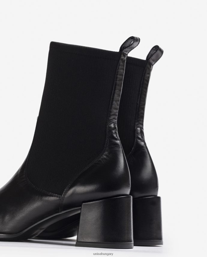 Unisa szögletes orrú bokacsizma sztreccs anyaggal nők J4PJX0966 kecses