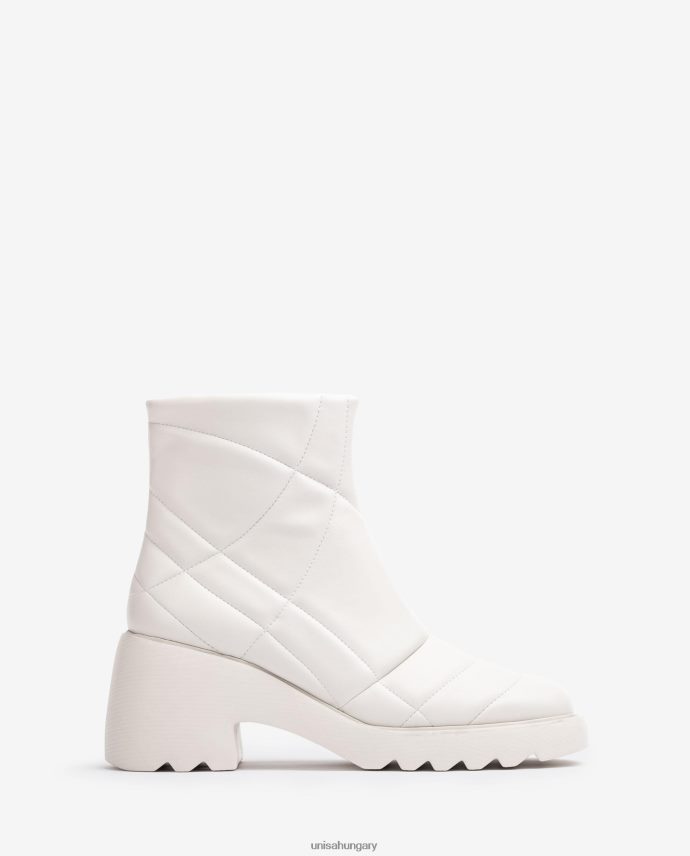 Unisa szuperkönnyű steppelt bokacsizma nők J4PJX0960 fehér