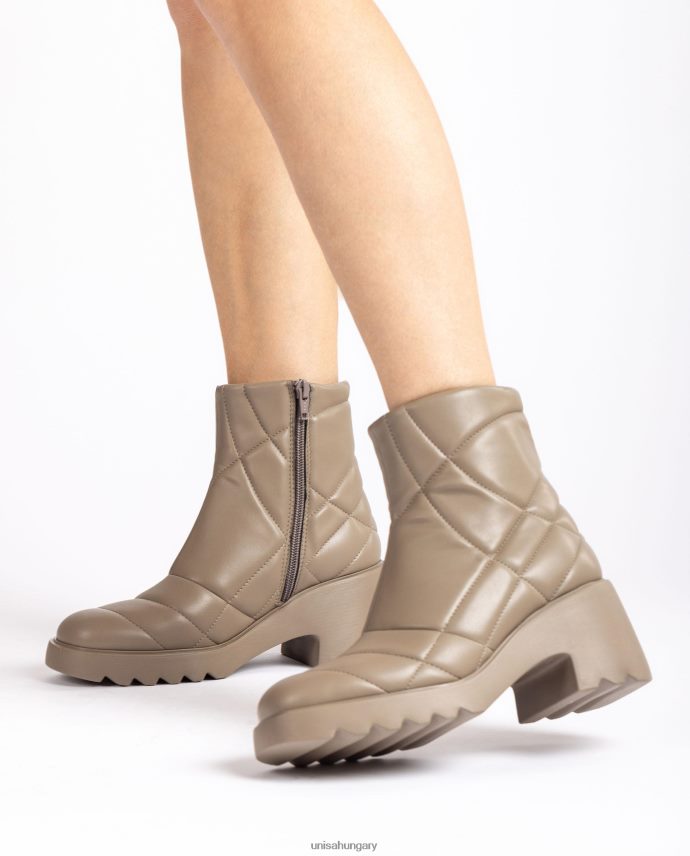 Unisa szuperkönnyű steppelt bokacsizma nők J4PJX0961 barna