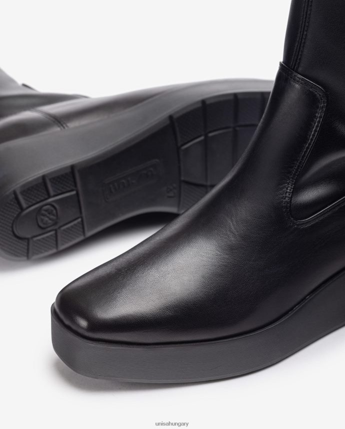 Unisa szuperkönnyű szögletes orrú csizma nők J4PJX01069 kecses