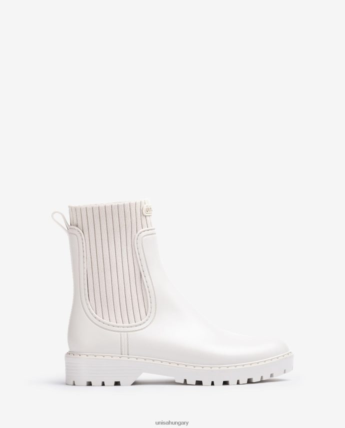 Unisa szuperlágy wellington bokacsizma nők J4PJX0860 fehér