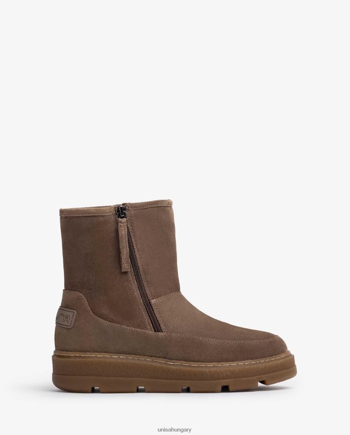 Unisa velúr bokacsizma puha szőrme béléssel gyerekek J4PJX0905 kecses