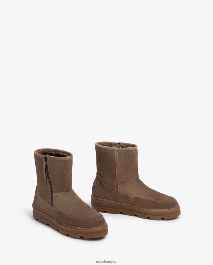 Unisa velúr bokacsizma puha szőrme béléssel gyerekek J4PJX0905 kecses