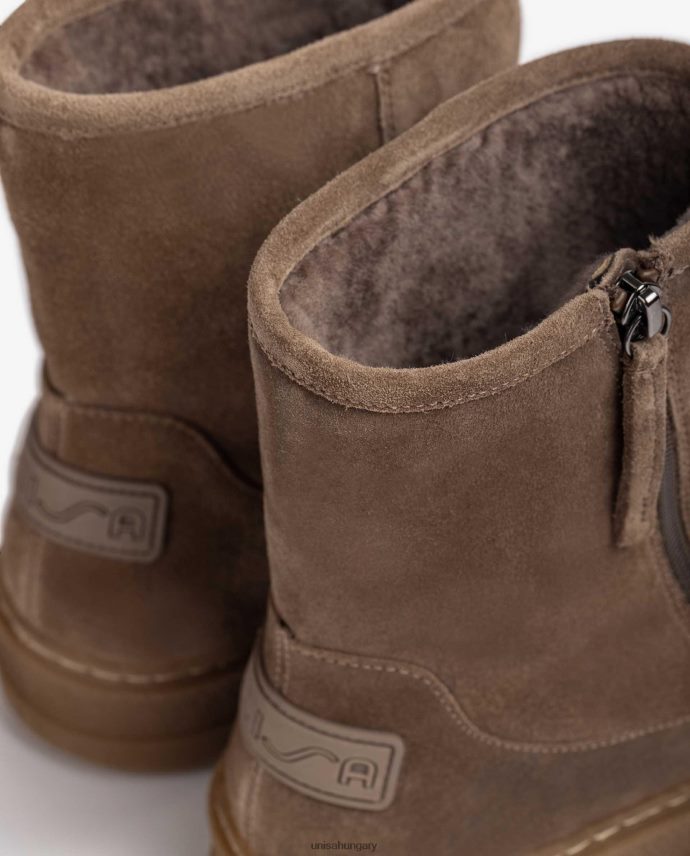 Unisa velúr bokacsizma puha szőrme béléssel gyerekek J4PJX0905 kecses